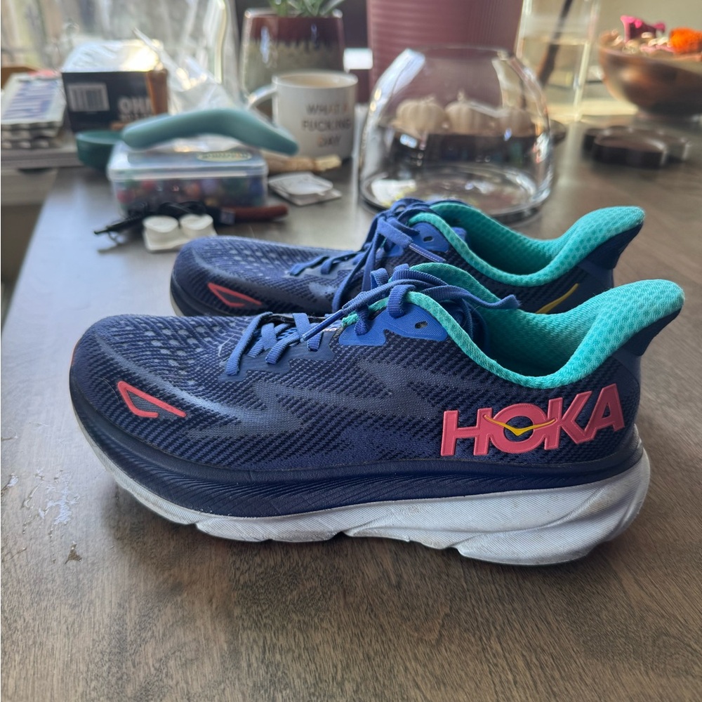 Hoka Clifton 9 athletic road running shoes